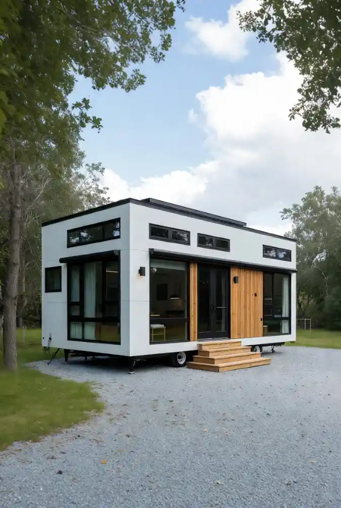 Nordic Monochrome Mobile Retreat – A Masterclass in Modern Minimalist Living