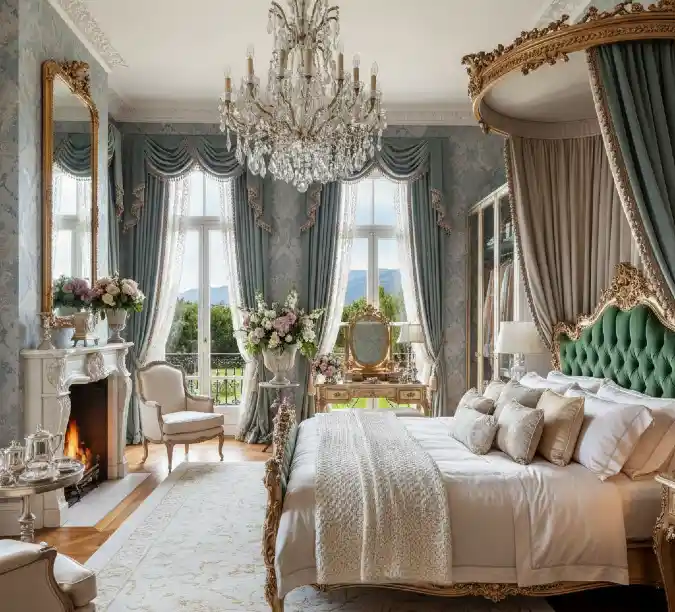 Rococo Revival Dreams — A Regal Mansion Bedroom Masterclass