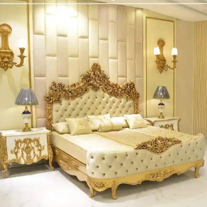Royal Cream and Gold Sanctuary — Mansion Bedroom Interiors Too Beautiful to Be Real