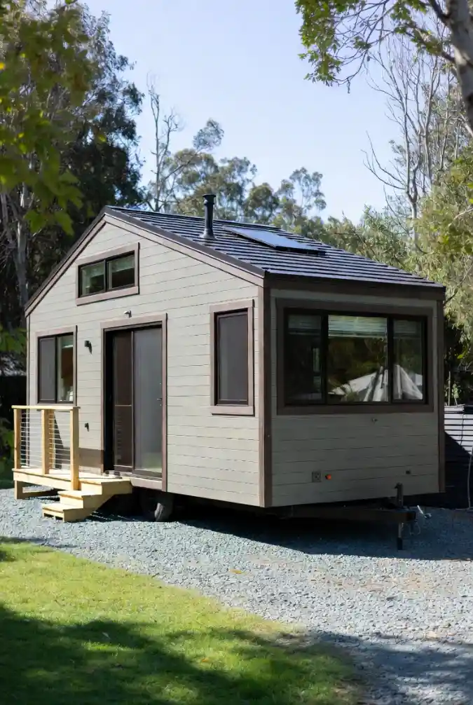 Sage and Charcoal Nomad’s Haven — Modern Tiny Living on Wheels