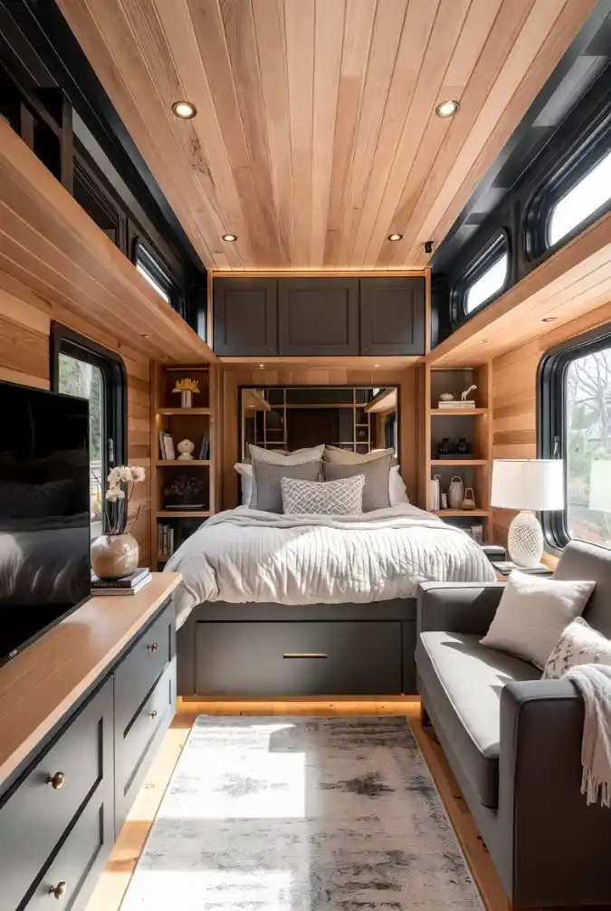 Slate and Cedar Sanctuary — Industrial-Chic Shipping Container Suite