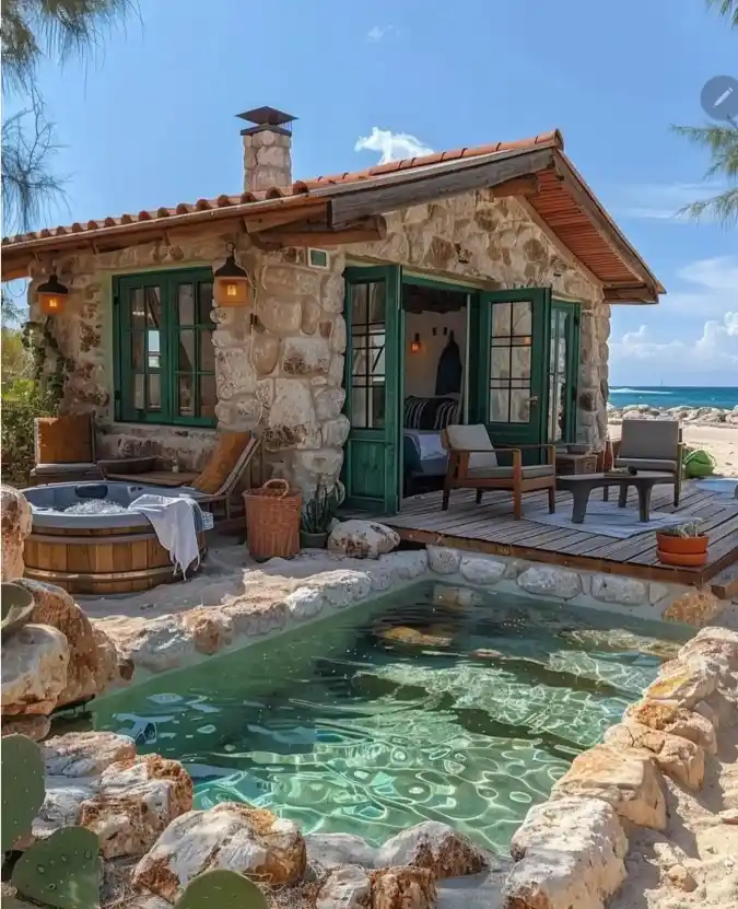 Stone-Clad Coastal Casita - Tiny Living with a Massive View