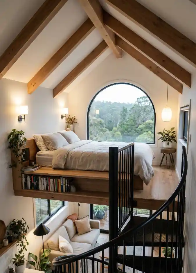 Sun-Drenched Timber Sanctuary - Loft Living With an Elevated View