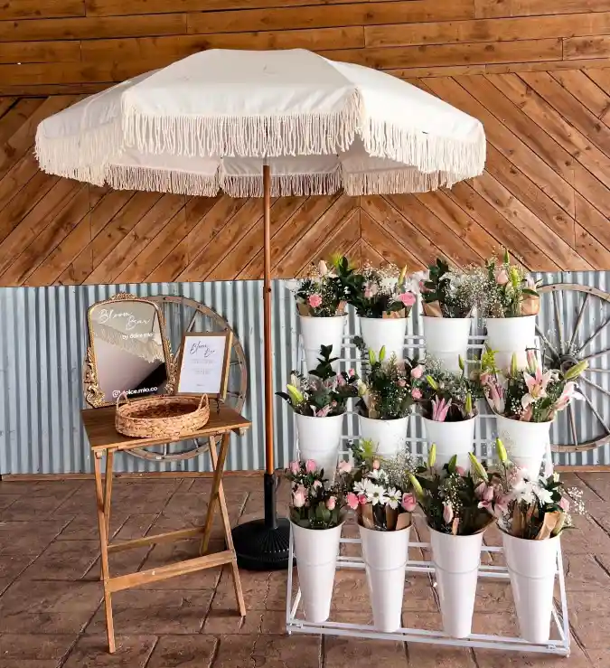 Boho-Chic Garden Party - Bloom Bar with a Vintage Flair