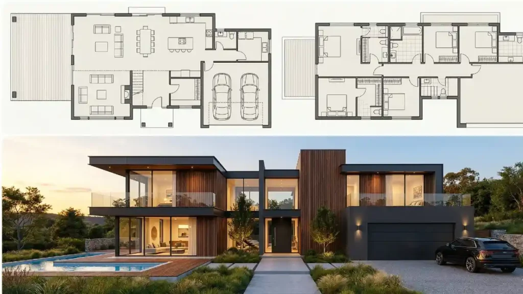 Charcoal & Cedar Sanctuary - A Masterclass in High-Contrast Curb Appeal