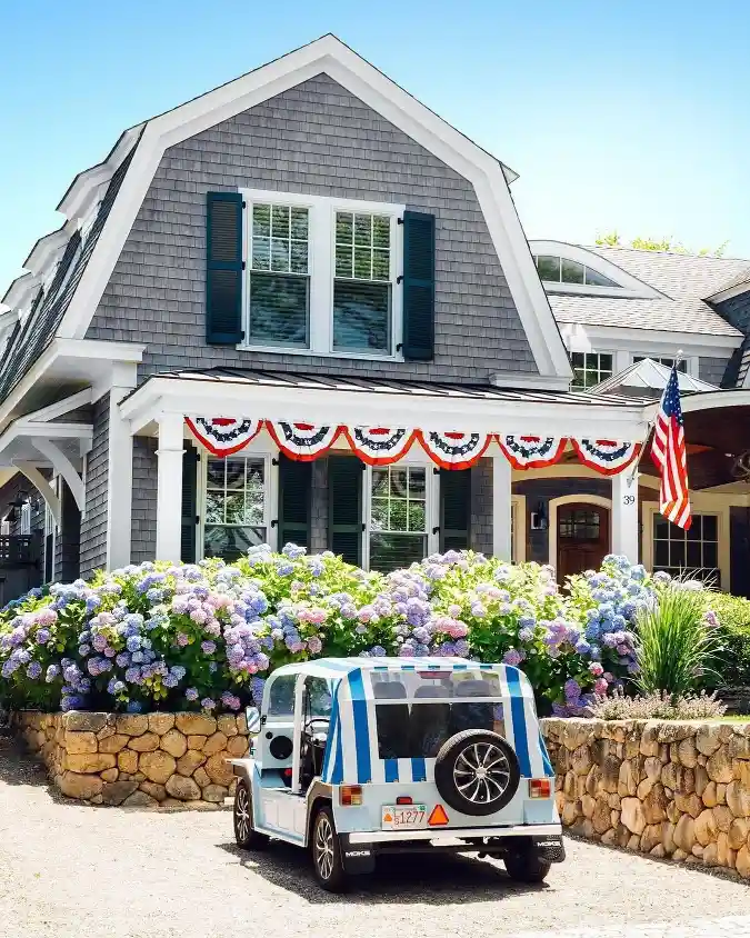 Coastal Americana Charm - 4th of July Front Porch with Nautical Flair