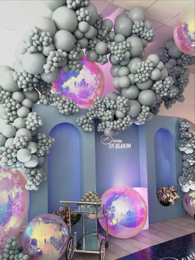 Denim and Iridescent Dream - A Modern Baby in Bloom Celebration