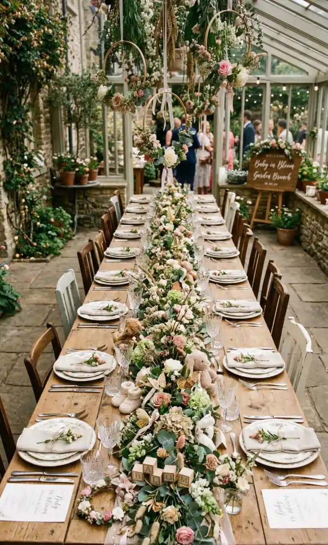 Enchanted Greenhouse Gala - Baby in Bloom Garden Brunch