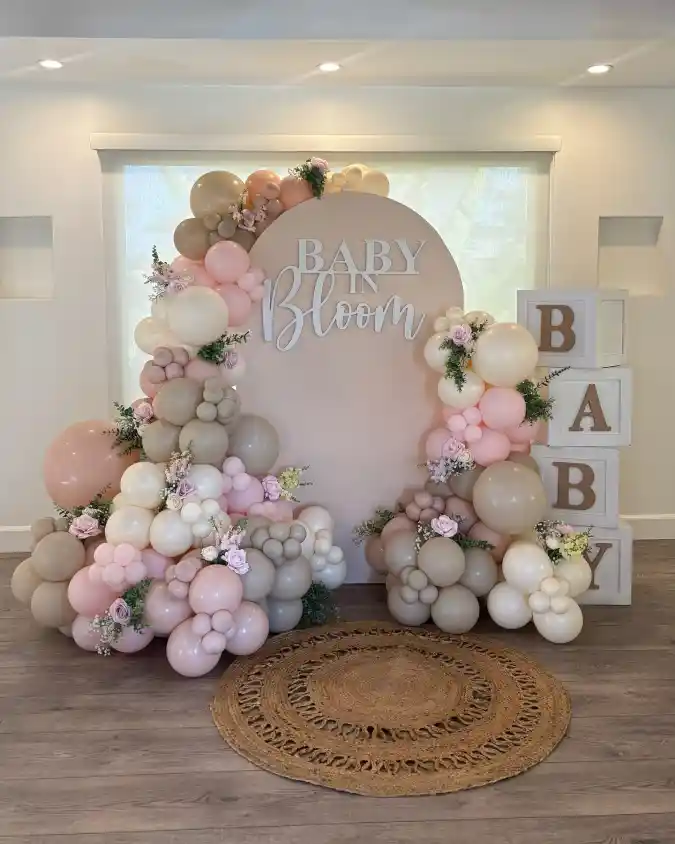Floral Archways and Soft Pastels Crafting the Dreamy Baby in Bloom Celebration