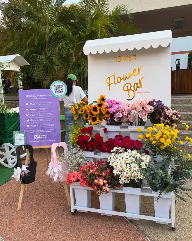 Gold Script and Petal Perfection - Flower Bar with a Chic Boutique Vibe