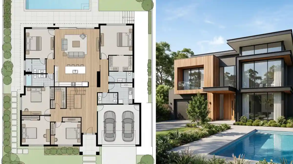 Graphite and Cedar Geometry — A Masterclass in Modern Curb Appeal