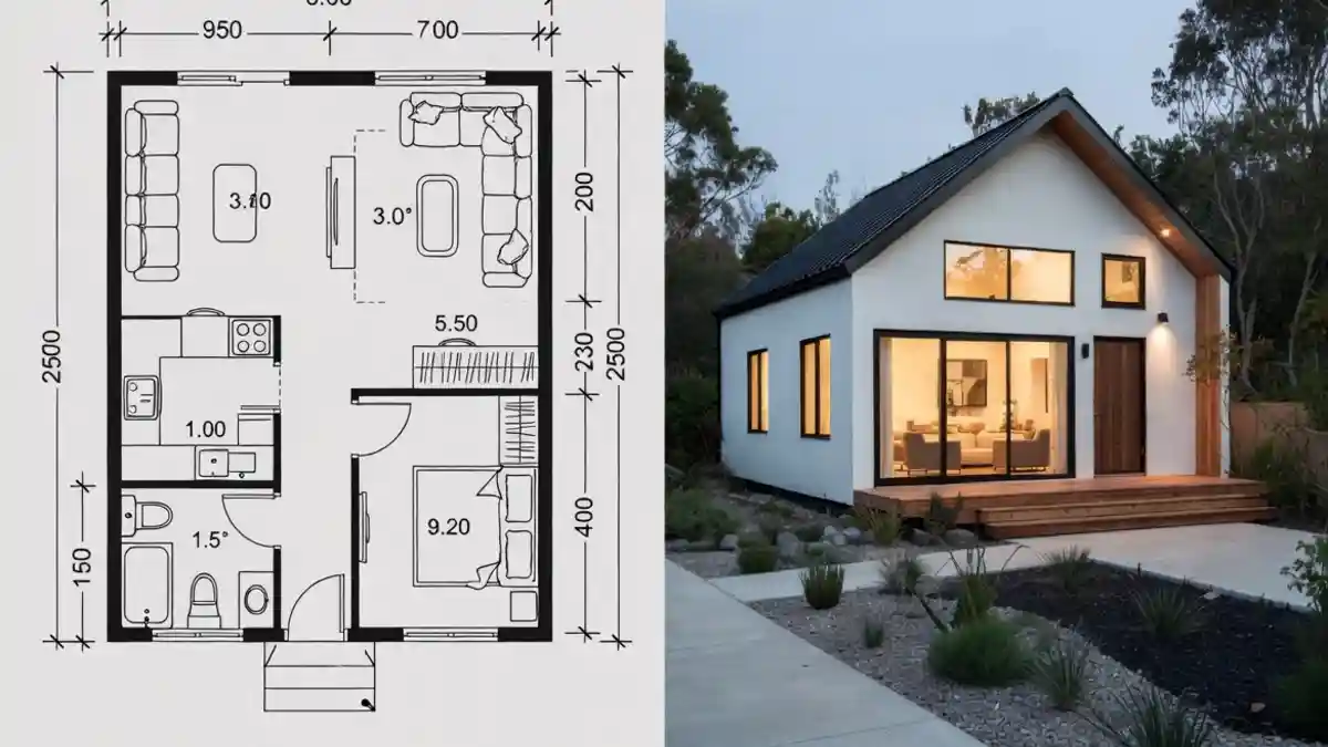 High-Contrast Nordic Minimalist Retreat - Small Footprint Living with Maximum Impact