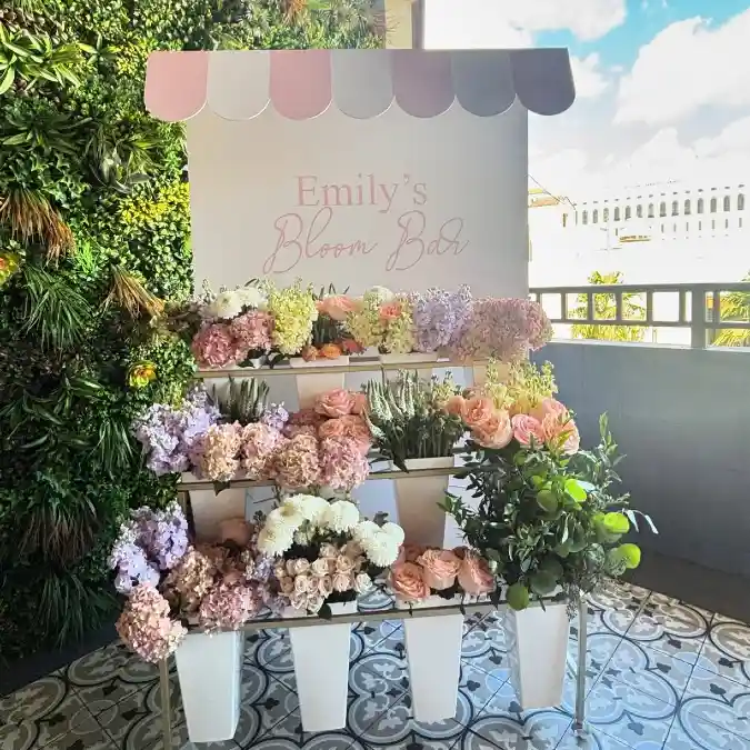 Lush Green Backdrops and Textured Flooring