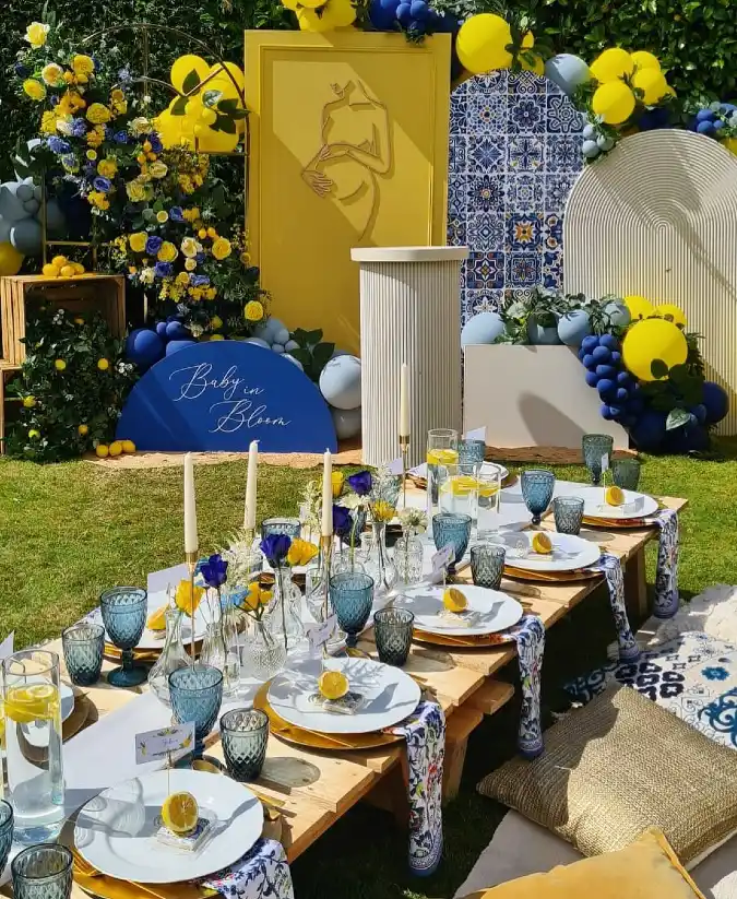 Mediterranean Lemonade Dream - Baby in Bloom Outdoor Brunch