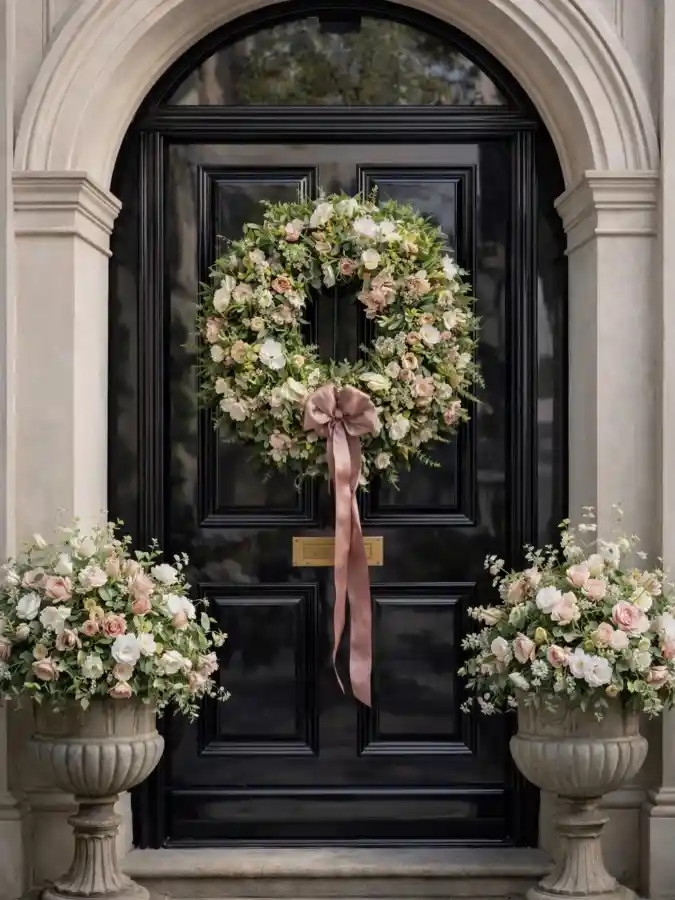 Midnight Bloom Entryway - Spring Decor with a Sophisticated Edge
