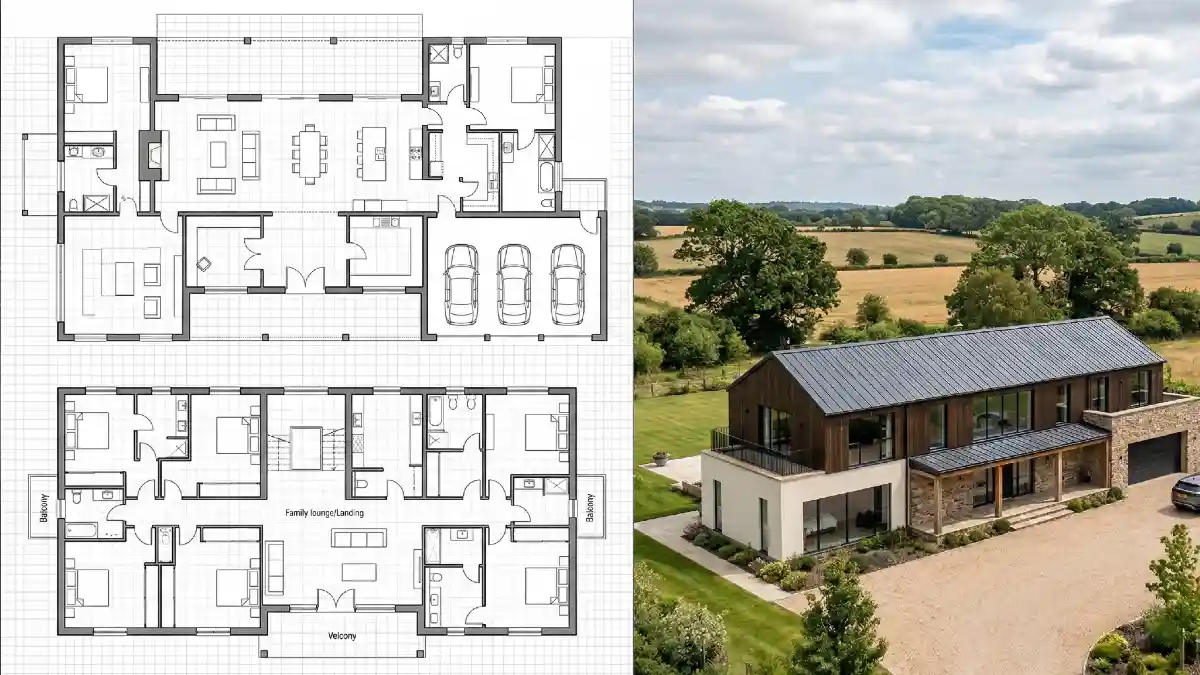 Modern Monolith Meets Rural Charm - 7-Bedroom Haven for Growing Tribes