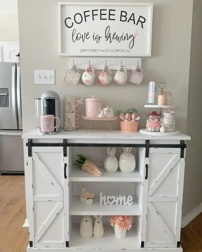 Pastel Bunny Bistro - Easter Home Decor with a Whimsical Caffeine Kick