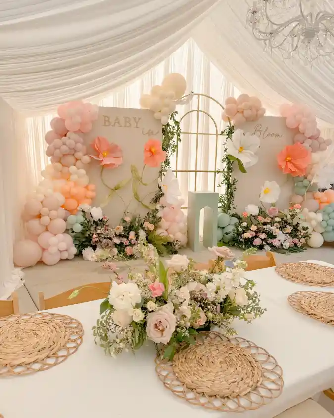 Pastel Petal Perfection - Baby in Bloom Shower with a Soft Garden Glow