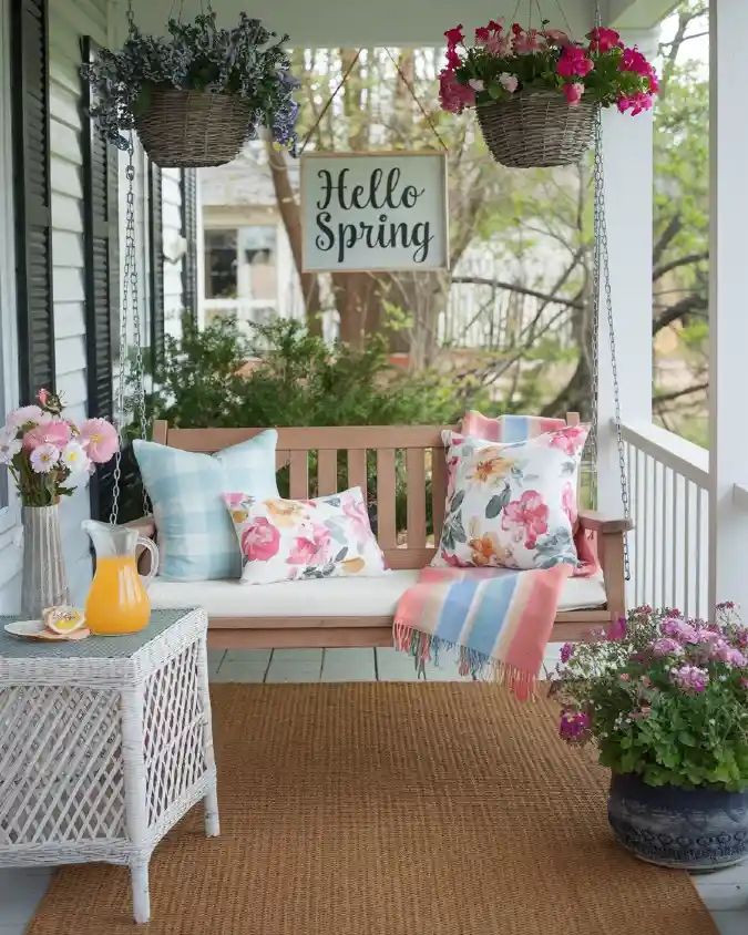 Pastel Petal Porch - Spring Refresh with a Floral Flare