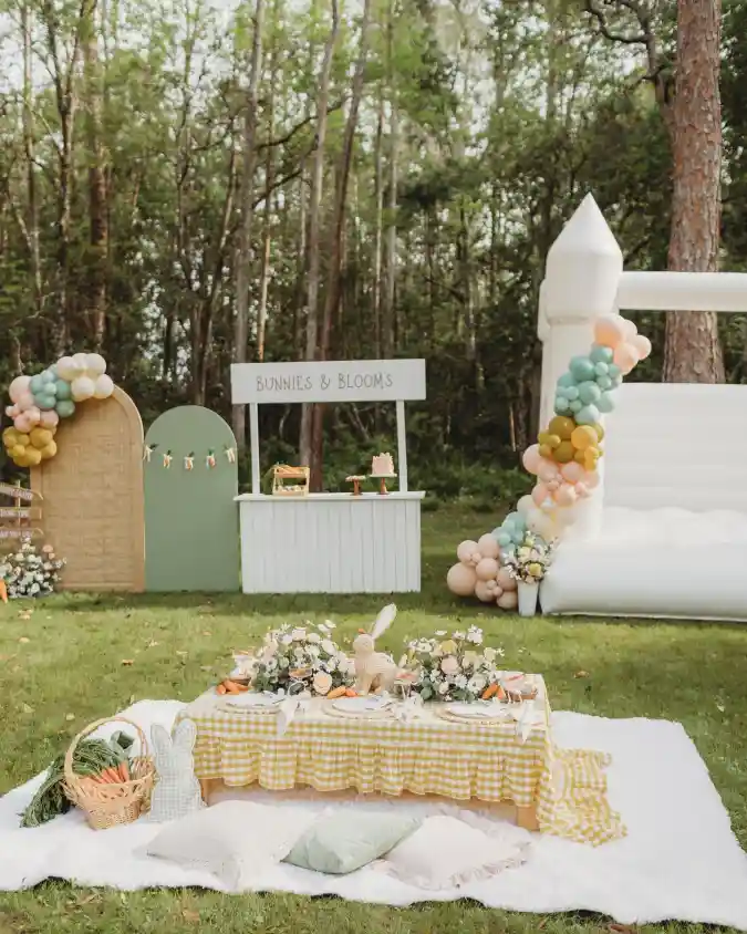 Pastel Whimsy Garden - Spring Soiree with a Playful Bounce
