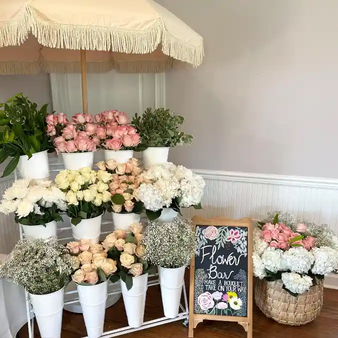 Petal-Perfect Pastels The Scalloped Umbrella Flower Bar