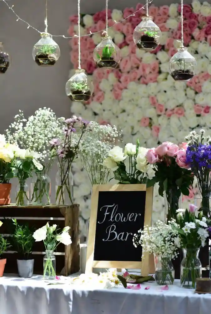 Rose-Wall Romance A Vertical Garden Flower Bar