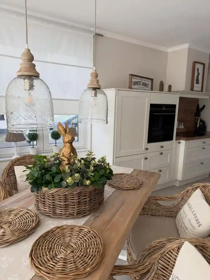 Rustic Rabbit Retreat - Country-Style Dining with Whimsical Easter Charms