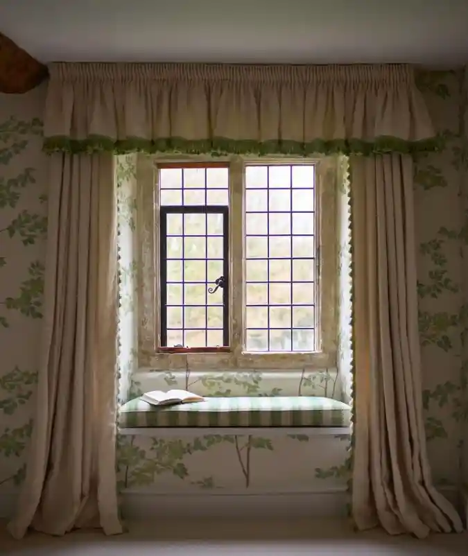 Sage and Cream Sanctuary - English Cottage Window Nook