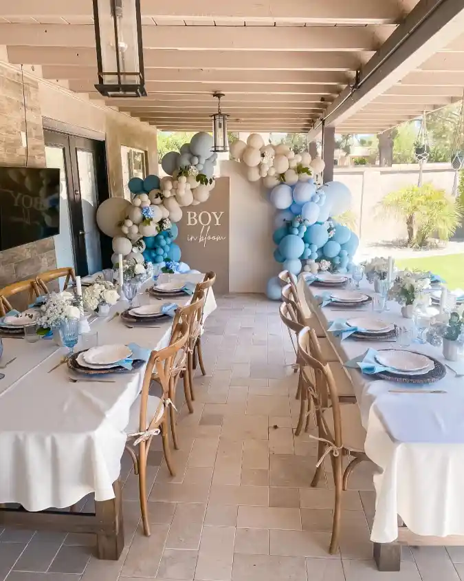 Serene Skies and Soft Petals — Crafting a Boy in Bloom Garden Gala