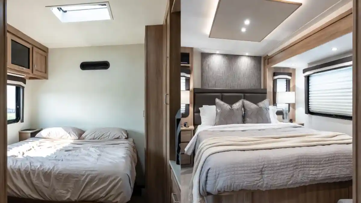Slate & Stone Sanctuary - A High-End RV Master Bedroom Transformation