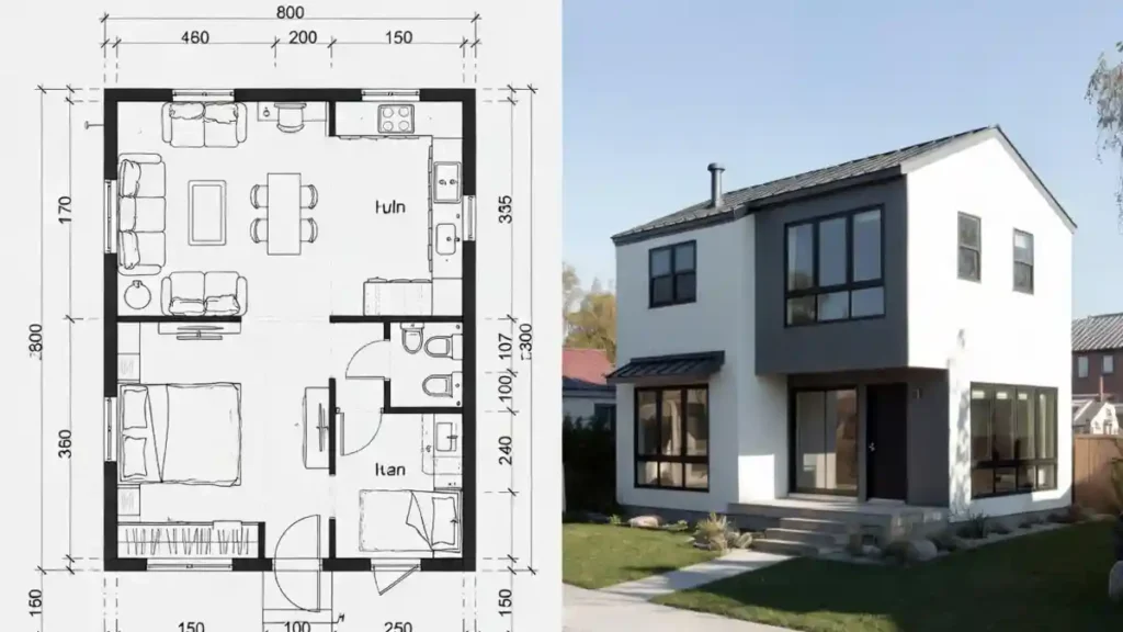 Slate and Salt Modernist Shell - Exterior Design with High-Contrast Edge