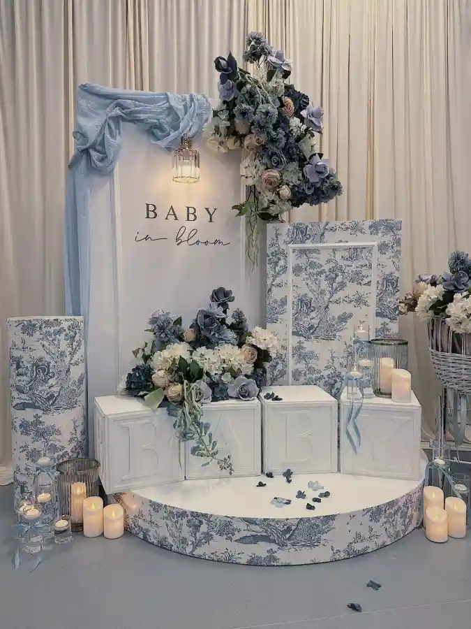 Something Blue & Toile Too A French Country Baby Shower Aesthetic