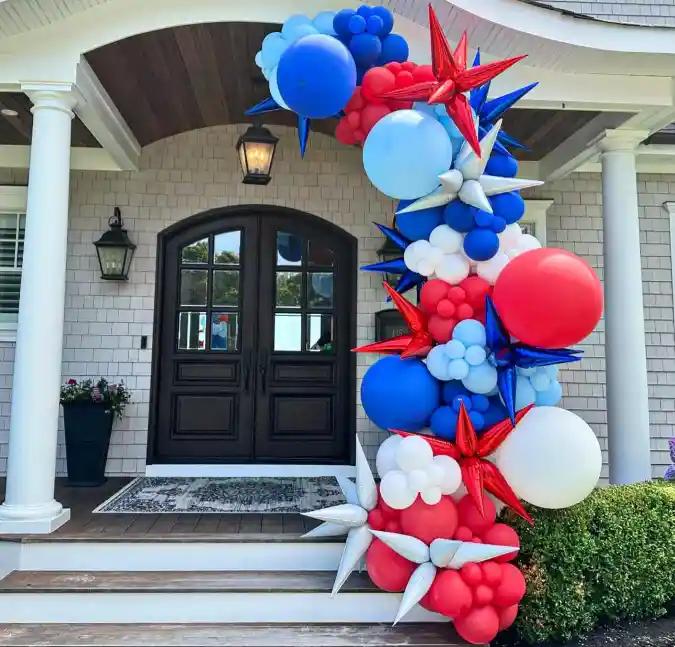 Star-Spangled Skyward Swag - Patriotic Porch Garland