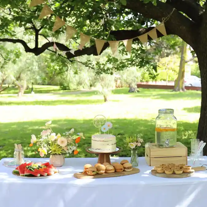 Sun-Drenched Orchard Celebration - Spring Party Decorations with a Rustic Flair