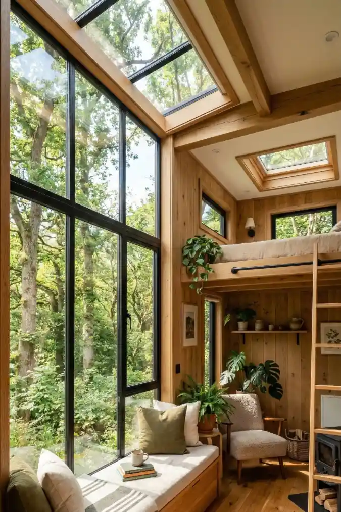 Sun-Drenched Timber Sanctuary – A Masterclass in Vertical Glazing