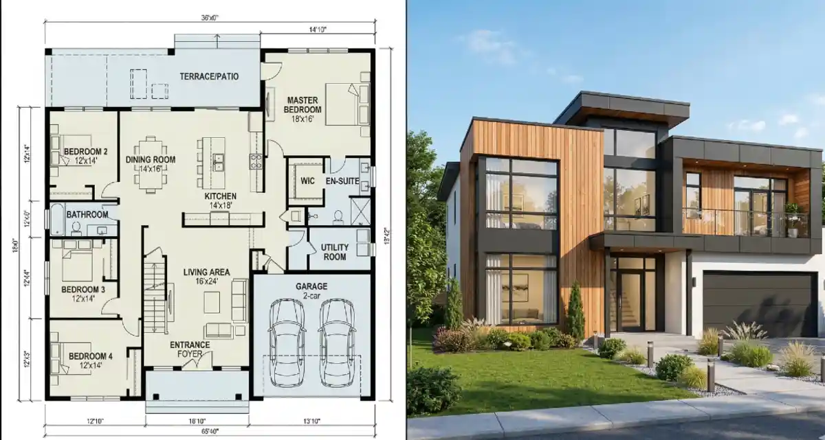 Vertical Timber and Anthracite – A Masterclass in Modern Curb Appeal