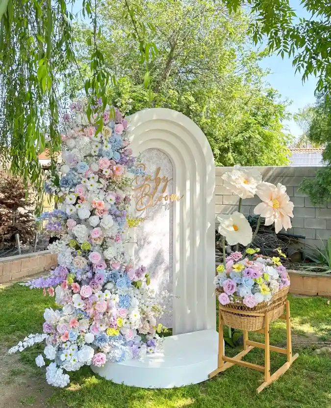 Whimsical Garden Arch - A Pastel Paradise for Your Baby in Bloom Shower