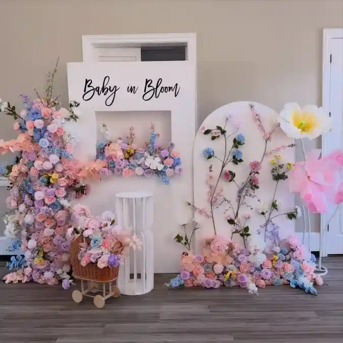 Whimsical Pastel Floral Wonderland - Baby Shower Decor with a Garden Glow