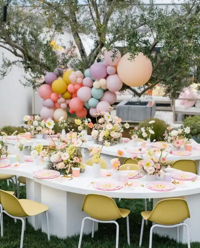Whimsical Pastel Garden Gala - Spring Party Decorations with a Modern Twist