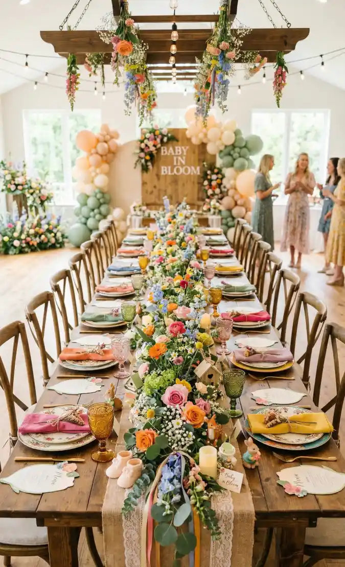 Wildflower Whimsy & Rustic Charm — A "Baby in Bloom" Celebration with Natural Grace