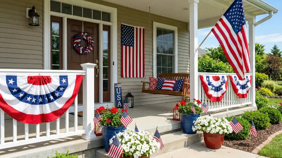 25+ 4th of July Front Porch Decorations Ideas