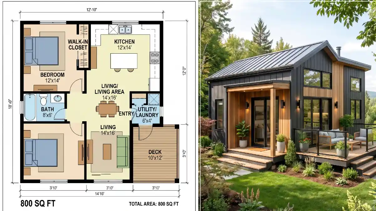 Charcoal & Cedar Sanctuary - Modern Living on a Small Footprint