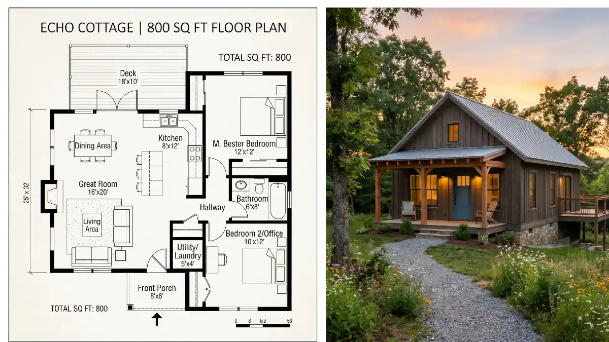  Modern Haven – Echo Cottage Smart Living 